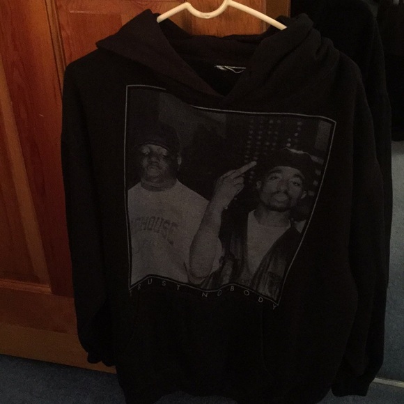 Tupac & biggie “Trust Nobody” hoodie - Picture 1 of 5